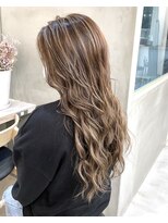 ロンドシエル 横浜(Lond ciel)&nbsp;メルティカラー似合わせカットウェーブミディアムレイヤーカット