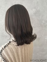 グレージュ×くびれ巻き
