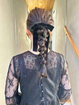 オーリーエトワ 御器所(oorry.etwa) 【OORRY.etwa】三つ編みヘアアレンジ