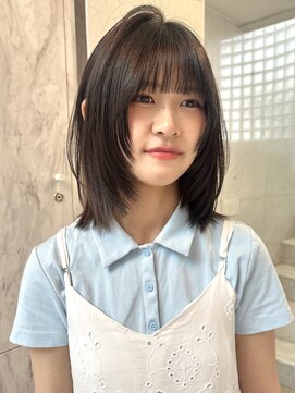 サイン 渋谷(SIGN) お洒落なレイヤーカットハッシュカットレイヤーボブ渋谷