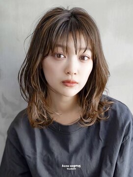 ギークス(GEEKS) 【GEEKS渋谷】顔周りレイヤー/ウルフ/アッシュブラウン/20代30代