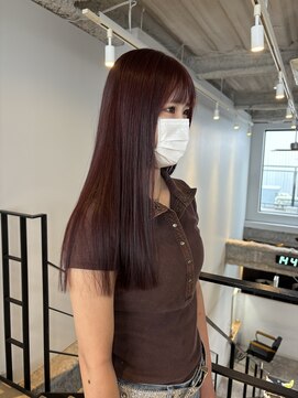 ヌープヘアーアイス(NUUP.hair ici) ★ブリーチなしアプリコットオレンジボルドーワインレッドピンク