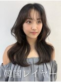 レイヤーカット/韓国レイヤー/顔周りカット/顔周りレイヤー