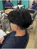 ニュアンスパーマ×テーパーフェード