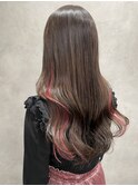 黒髪クラゲヘアーオリーブグレー小顔ココアベージュ