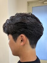 ニコ トウキョウ ヨコハマ(nico)&nbsp;メンズセンターパートウルフセンターパートニュアンスパーマ襟足