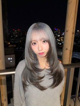 モニカ 原宿店(MONIQA) ブルー裾カラー