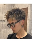 ツーブロックショート スパイキーショート ツーブロック