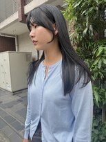 ヒントステーション(HINTSTATION) 〈浅草 半個室〉サラ艶ロング×ブルーグレー