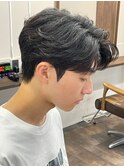 91. ニュアンスパーマ/ダウンバング/メンズ/マッシュ
