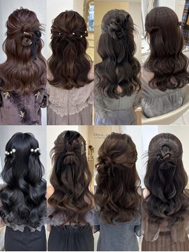 スイ(sui) ハーフアップヘアセット♪