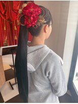 アース いわき店(HAIR&MAKE EARTH)&nbsp;成人式・和装ポニーテールアレンジ