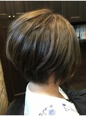 前下がりボブ/30代/40代/ハンサムショート/カット/ショートボブ