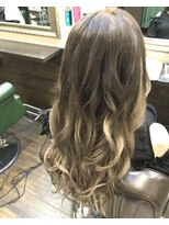 グラス 春吉1号店(glass)&nbsp;外国人風グラデーションカラー×エクステ