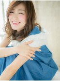 *mod's姪浜*…大人かわいいくせ毛風無造作抜け感小顔セミディd