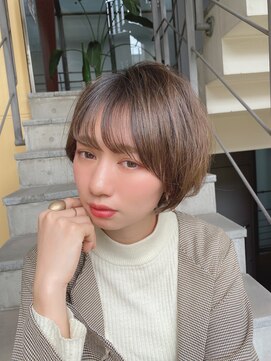 ロンド ストラーダ 心斎橋(Lond strada) ショート×ハイライト白髪ぼかし×愛され似合わせカット[心斎橋]