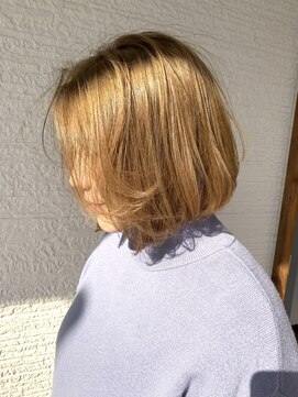 ラポードヘアークラフト(RAPPORD hair craft) ミディアムミルクティーボブ