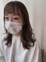 ネオリーブ シュシュ 神保町店(Neolive susu)&nbsp;畠山雄大　色気ミディアム・韓国風ウルフ外はねスタイル