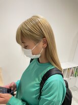 シェノン 武庫之荘(CHAINON)&nbsp;ホワイトベージュカラー/ビタミンカラー/くびれヘア/マッシュ/