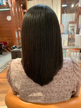 TJ天気予報 3mm 尾西店 クリックで施術前の状態check♪ノンダメージ[極]艶髪ストレート