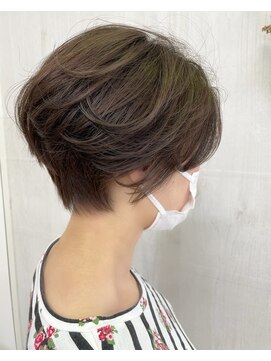 プランタン(Printemps) コンパクトショートブラウンカラーマッシュ透明感ショートウルフ