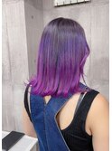 【MIRAC町田】カラーバターでパープルグラデーションカラー