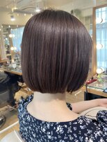 ネオリーブ チロル 横浜西口店(Neolive CiroL.)&nbsp;くすみピンクカラー カシスピンクカラー ボブ 横浜