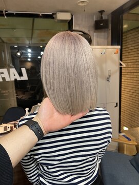 ラフ(LAFF) #黒髪#ボブルフ#ネビージュ#小顔#ワンレン