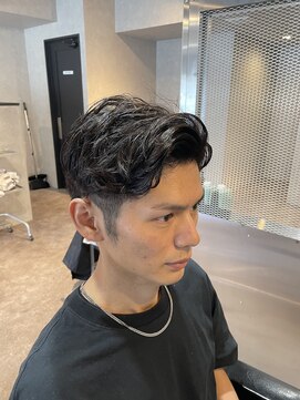 スタッグバーバー 近鉄奈良店(STAG BARBER) ツーブロック×ナチュラルパーマ