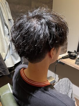 エクファフォーメン(EX-FA FOR MEN) カルマパーマ/ベリーショート/ダークアッシュ/ニュアンスパーマ