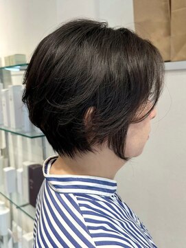 アントワープトーキョー(antwerp TOKYO) 40代50代大人丸みショートカット根元パーマ白髪染め髪質改善