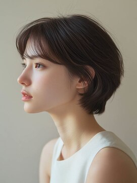 フレイムス ヘアアンドリラックス 大宮東口店(Frames) 30代40代ナチュラルショートスタイル