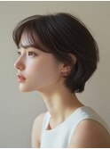 30代40代ナチュラルショートスタイル