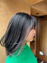 オール 西大寺店(oar)&nbsp;inner×highlight ／ ブルーブラック×ホワイトベージュ