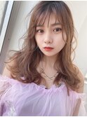 イメチェンホワイトブロンド外ハネボブ美髪ワイドバング韓国黒髪