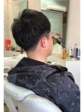 ブリーズ(Breeze) マッシュソフトツーブロックダークブラウンアクティブショート