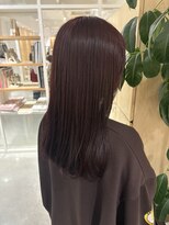 アドラーブル 万代店 (adorable)&nbsp;大人可愛い艶髪秋色カラーボルドーストレートロング