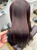 ジュベ(juve.)&nbsp;大分ミディアムロング顔まわりレイヤーカット髪質改善カラー