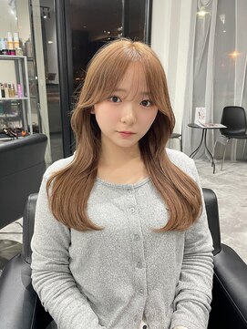 ジン(JIN) ☆ミルクティーベージュ☆韓国レイヤー☆ハイトーン☆久留米☆