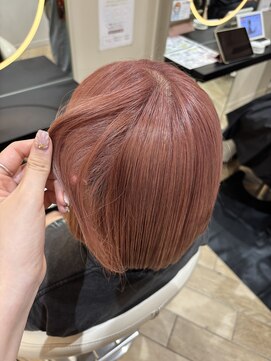 アーチバイケンジ(arch by kenje) ピンクベージュ/平塚美容室/ボブ/ブリーチカラー