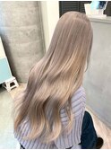 ハイトーンカラーミルクティーベージュピンクベージュ韓国30代