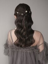 セロ 東辻井店(SERO)&nbsp;ハーフアップ/波ウェーブ/結婚式のお呼ばれ/ヘアアレンジ