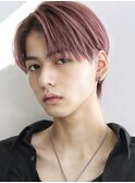 シースルーマッシュ韓国メンズヘアコンマバングフェザーパーマ