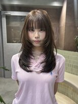 ロンドクロエ 横浜(Lond Chloe)&nbsp;くびれレイヤー/オリーブベージュ/顔周り/シースルー