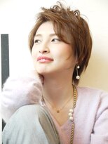 エフユーデー(FUD)&nbsp;ハンサムショート/暖色系カラー/抜け感ヘア/前髪なしショート