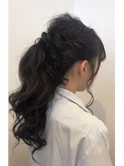 文化祭ヘアアレンジ☆ゆるポニー