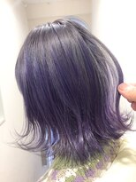 ヘアーメイク トレコローリ(hair make trecolori) 【trecolori 津田沼】グラデーションラベンダー