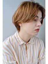 #【外国人風カラー＆ショートスタイル】 [渋谷/渋谷駅/ハイライト/イルミナカラー/ケアブリーチ/メンズ]