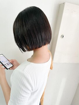 キャンバス バイ ネオリーブ 横浜西口(Canvas by neo.) 大人可愛い小顔丸みぷつっとミニボブ 20代30代40代