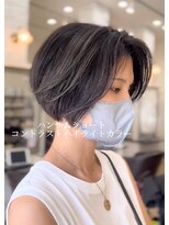 リッシュ 四街道店(Lish)&nbsp;【コントラストハイライト】×【ハンサムショート】